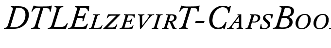 DTLElzevirT-CapsBookItalic