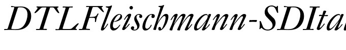 DTLFleischmann-SDItalic