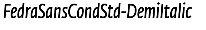 FedraSansCondStd-DemiItalic