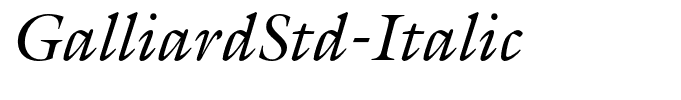 GalliardStd-Italic