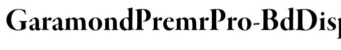 GaramondPremrPro-BdDisp