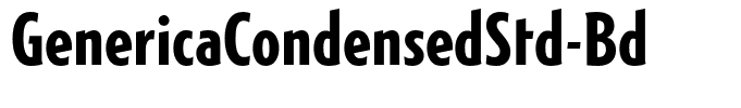 GenericaCondensedStd-Bd