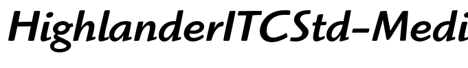 HighlanderITCStd-MediumItalic