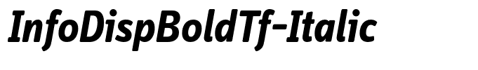 InfoDispBoldTf-Italic