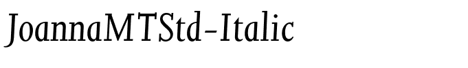 JoannaMTStd-Italic