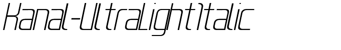 Kanal-UltraLightItalic