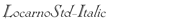 LocarnoStd-Italic