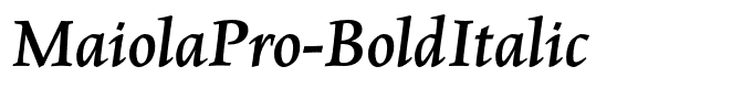 MaiolaPro-BoldItalic