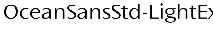 OceanSansStd-LightExt