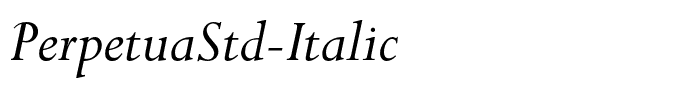 PerpetuaStd-Italic