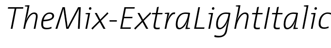 TheMix-ExtraLightItalic