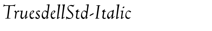 TruesdellStd-Italic