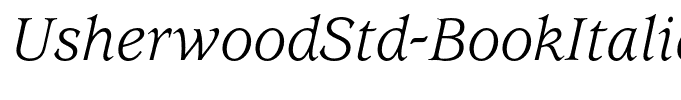 UsherwoodStd-BookItalic