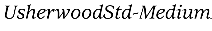 UsherwoodStd-MediumItalic