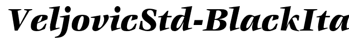 VeljovicStd-BlackItalic