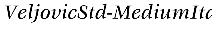 VeljovicStd-MediumItalic