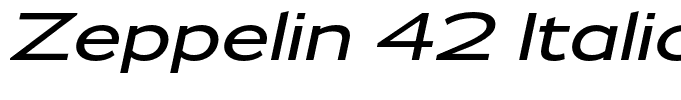 Zeppelin 42 Italic