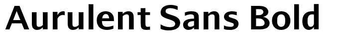 Aurulent Sans Bold