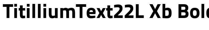 TitilliumText22L Xb Bold