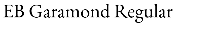 EB Garamond Regular