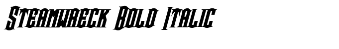 Steamwreck Bold Italic