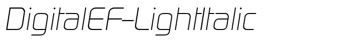 DigitalEF-LightItalic