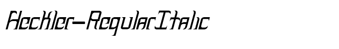 Heckler-RegularItalic