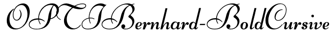 OPTIBernhard-BoldCursive