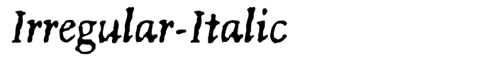 Irregular-Italic