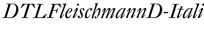 DTLFleischmannD-Italic