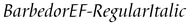 BarbedorEF-RegularItalic