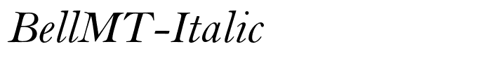 BellMT-Italic