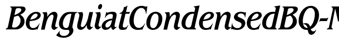 BenguiatCondensedBQ-MediumItalic