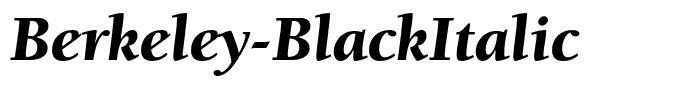 Berkeley-BlackItalic