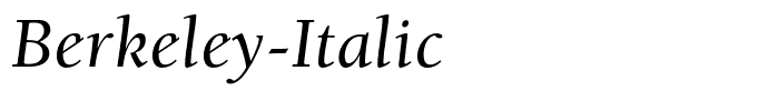 Berkeley-Italic