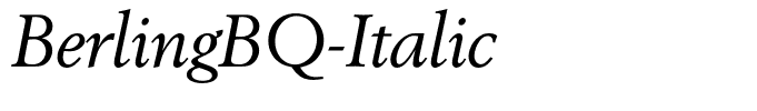 BerlingBQ-Italic