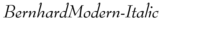 BernhardModern-Italic