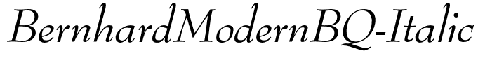 BernhardModernBQ-Italic