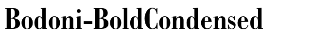 Bodoni-BoldCondensed