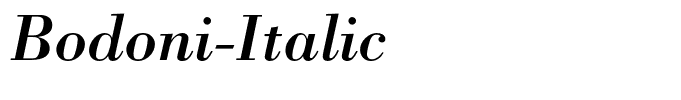 Bodoni-Italic