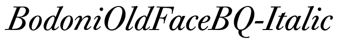 BodoniOldFaceBQ-Italic