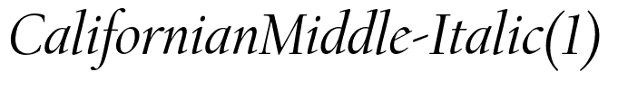 CalifornianMiddle-Italic(1)