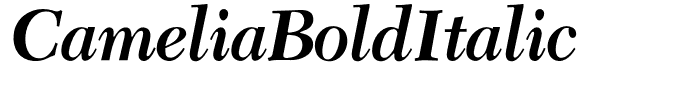 CameliaBoldItalic