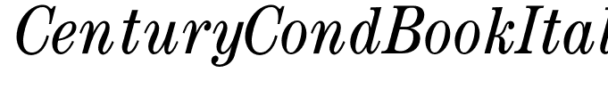 CenturyCondBookItalic