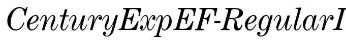 CenturyExpEF-RegularItalic