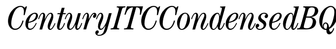 CenturyITCCondensedBQ-BookItalic