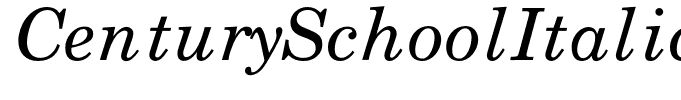 CenturySchoolItalic