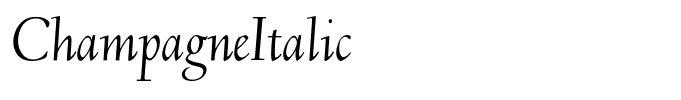 ChampagneItalic