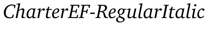 CharterEF-RegularItalic