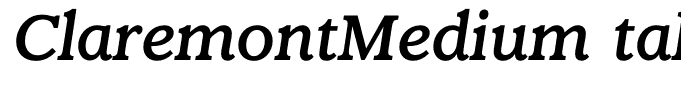 ClaremontMediumItalic